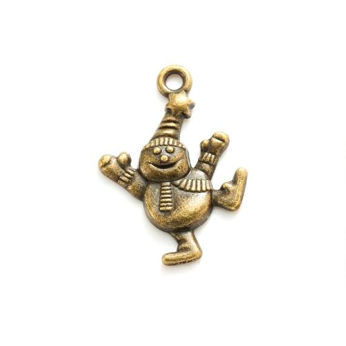 Zinc Alloy Pendants Snowman plated DIY nickel lead & cadmium free Approx Sold By Bag