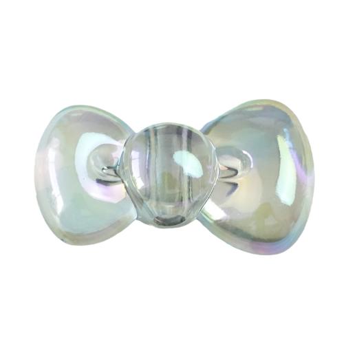 Plated Acrylic Beads Bowknot UV plating DIY Approx 3mm Approx Sold By Bag