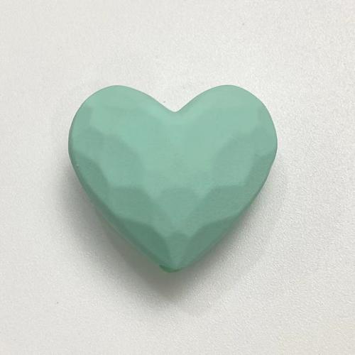 Granos de acrílico de la joyería, Corazón, Bricolaje, más colores para la opción, 17x19mm, agujero:aproximado 2.8mm, aproximado 100PCs/Bolsa, Vendido por Bolsa