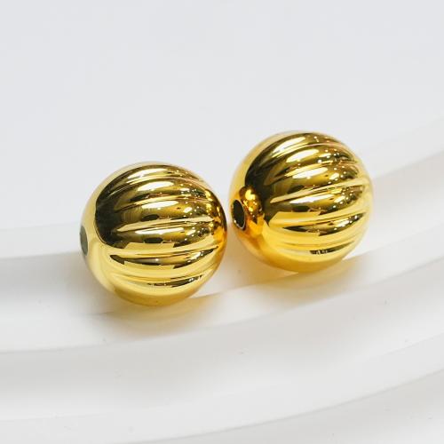 Plated Acrylic Beads Pumpkin UV plating DIY 14mm Approx 2mm Approx Sold By Bag