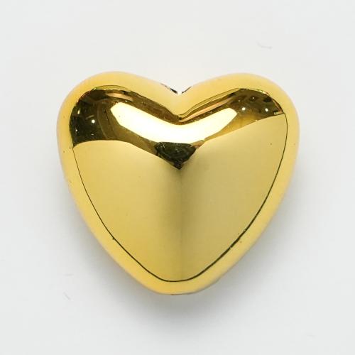 Plated Acrylic Beads Heart UV plating DIY Approx 1.8mm Approx Sold By Bag