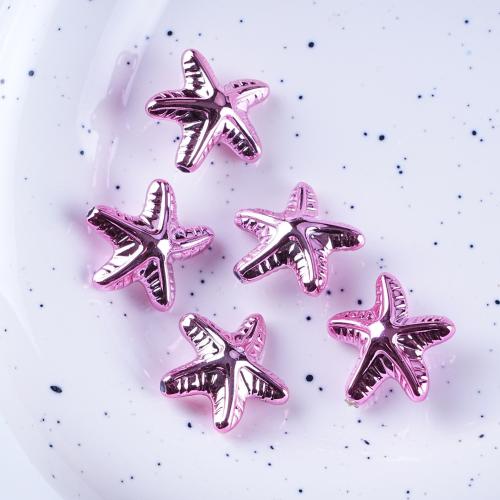 Plated Acrylic Beads Starfish UV plating DIY Approx 2mm Approx Sold By Bag