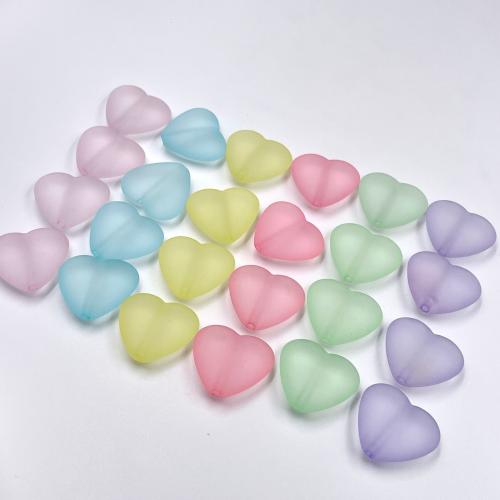 Acrylic Jewelry Beads Heart DIY Approx 3mm Approx Sold By Bag