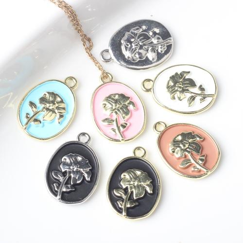 Zinc Alloy Enamel Pendants plated DIY nickel lead & cadmium free Sold By Bag