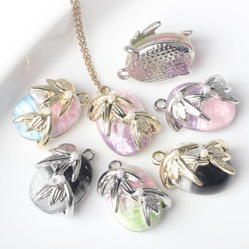 Resin Zinc Alloy Pendants with Resin plated DIY nickel lead & cadmium free Sold By Bag