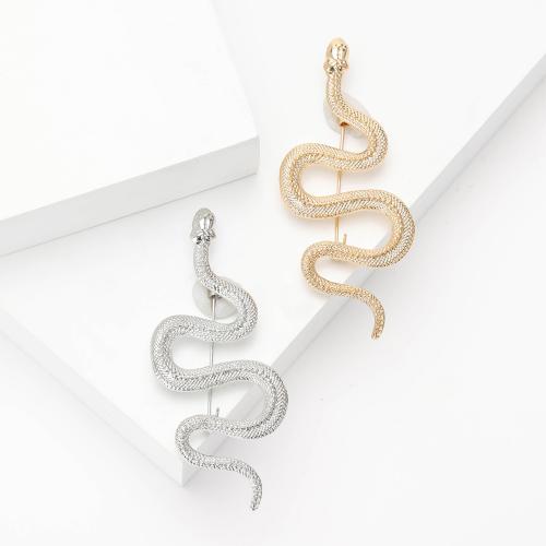 Zinc Alloy Brooches Snake plated for woman nickel lead & cadmium free Sold By PC