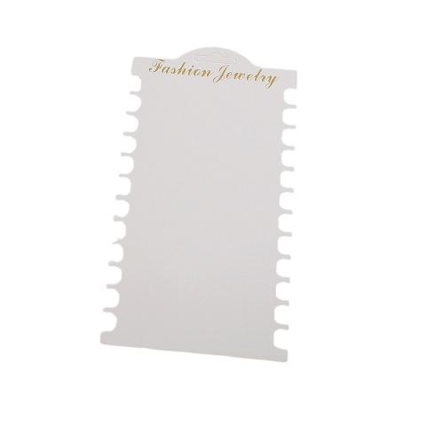 Jewelry Card Paper white Sold By Lot