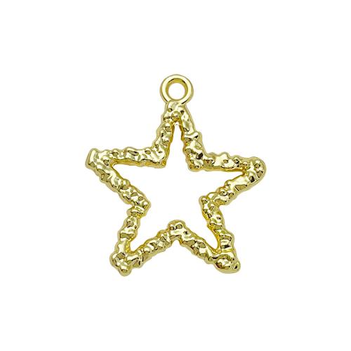 Zinc Alloy Star Pendant plated DIY golden Sold By PC