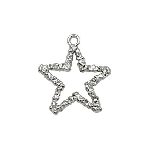 Zinc Alloy Star Pendant plated DIY platinum color Sold By PC