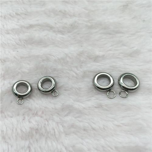 Stainless Steel Bail Beads 304 Stainless Steel plated DIY original color Sold By Lot