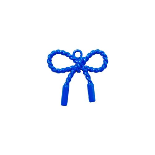 Zinc Alloy Bowknot Pendants painted DIY Sold By PC