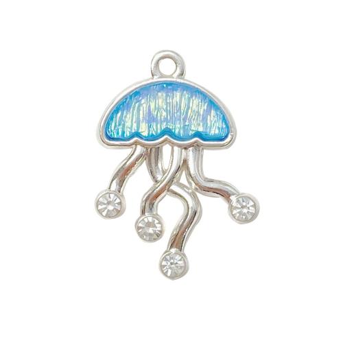 Résine Zinc Alloy pendentifs, alliage de zinc, avec résine, Placage, DIY & pavé de micro zircon, plus de couleurs à choisir, 20x14mm, Vendu par PC