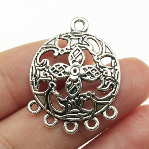 Zinc Alloy Connector antique silver color plated DIY & 1/5 loop Sold By PC