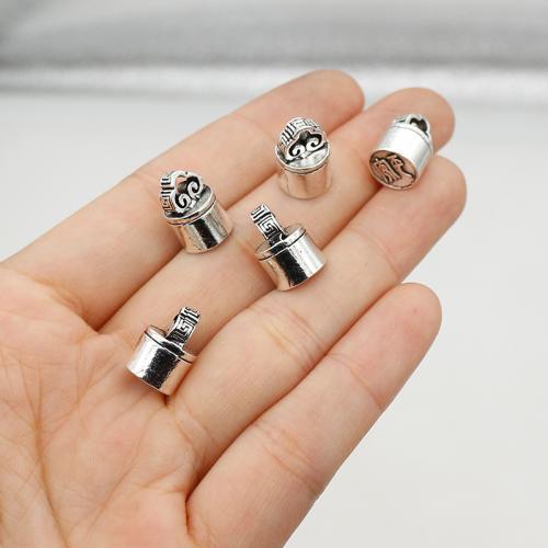 Zinc Alloy Pendants silver color plated DIY nickel lead & cadmium free Approx 2.5mm Approx Sold By Bag