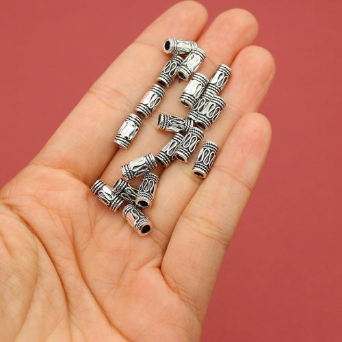 Colgantes de Aleación de Zinc, chapado en color de plata, Bricolaje, libre de níquel, plomo & cadmio, 10x5mm, agujero:aproximado 2.5mm, aproximado 200PCs/Bolsa, Vendido por Bolsa