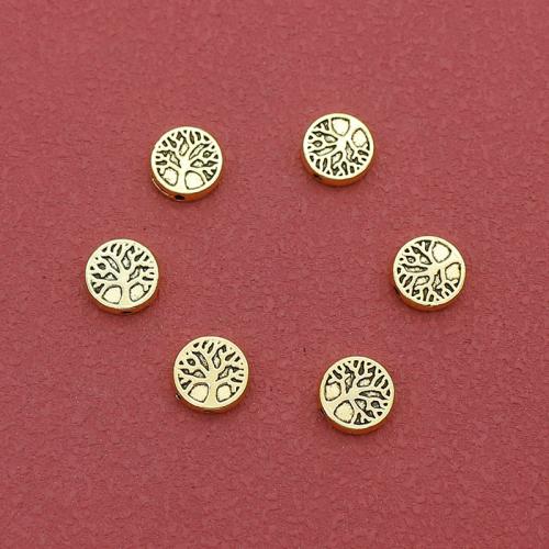 Zinc Alloy Spacer Beads Flat Round plated DIY nickel lead & cadmium free Approx 1mm Approx Sold By Bag