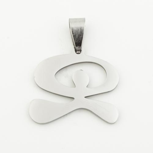 Stainless Steel Pendants 304 Stainless Steel silver color plated DIY silver color Approx 4mm Sold By Bag