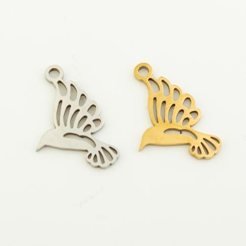 Stainless Steel Animal Pendants 304 Stainless Steel Bird plated DIY Approx 1mm Sold By Bag