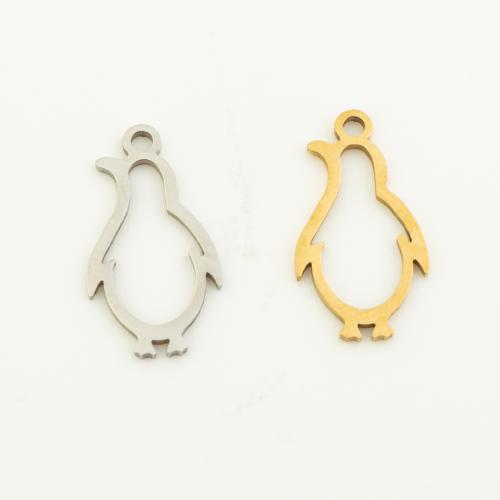 Stainless Steel Animal Pendants 304 Stainless Steel Penguin plated DIY Approx 1mm Sold By Bag