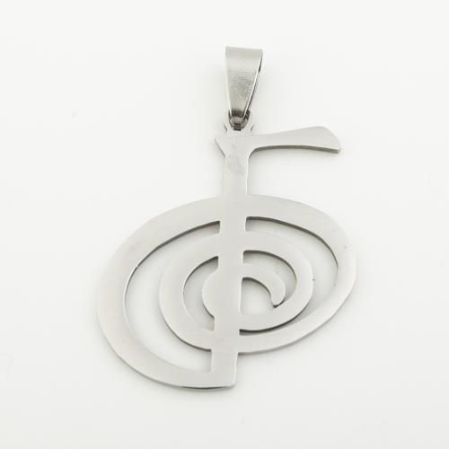 Stainless Steel Pendants 304 Stainless Steel silver color plated DIY silver color Approx 4mm Sold By Bag