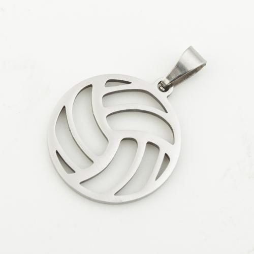 Stainless Steel Pendants 304 Stainless Steel silver color plated DIY silver color Approx 4mm Sold By Bag