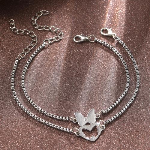 Stainless Steel Jewelry Bracelet 304 Stainless Steel with 5.5cm extender chain 2 pieces & fashion jewelry & Unisex original color Length 20 cm Sold By Set