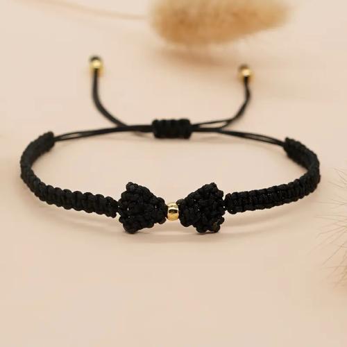 Zinc Alloy Bracelet with Knot Cord Unisex Sold By PC