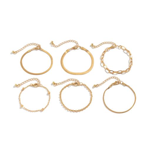 Fer Bracelets, avec laiton, 6 pièces & bijoux de mode & pour femme, Vendu par fixé