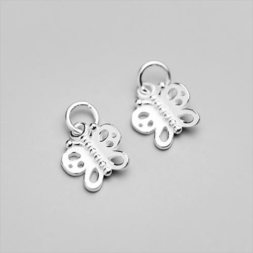 925 Sterling Silver Pendant Butterfly DIY Sold By PC