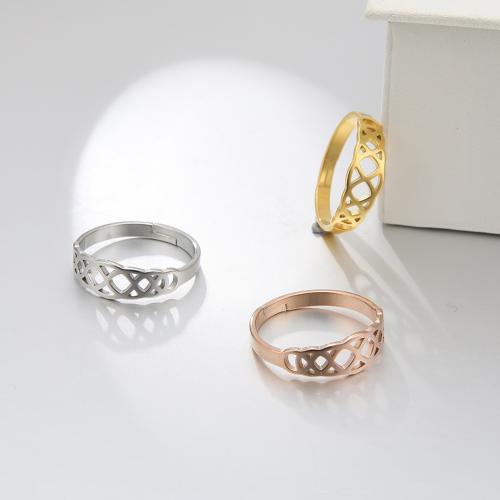 Rozsdamentes acél Finger Ring, 304 rozsdamentes acél, divat ékszerek & egynemű, több színt a választás, Által értékesített PC