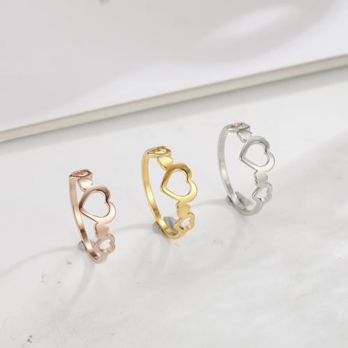 Anillos para Parejas, acero inoxidable 304, Corazón, Joyería & unisexo & diverso tamaño para la opción, más colores para la opción, Vendido por UD