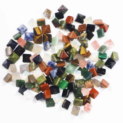 Poludrago kamenje Cabochons, Prirodni kamen, Piramidalan, možete DIY & različiti materijali za izbor, više boja za izbor, 8x8x6mm, Prodano By PC