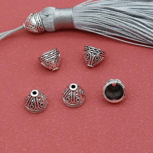 Zink Alloy Bead Cap, plated, DIY, nickel, bly och kadmium gratis, 9x8mm, Hål:Ca 1.5mm, 200PC/Bag, Säljs av Bag