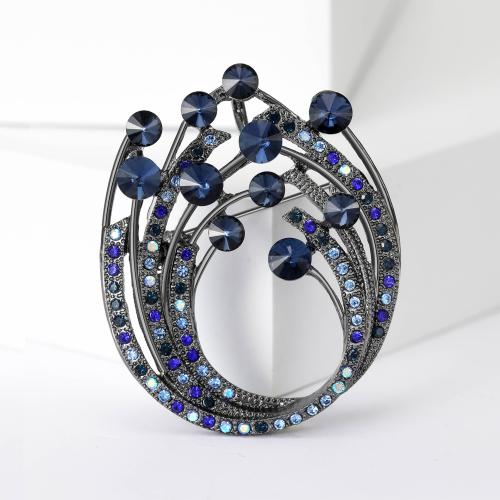 Zinc Alloy Brooches plated for woman & with rhinestone nickel lead & cadmium free Sold By PC