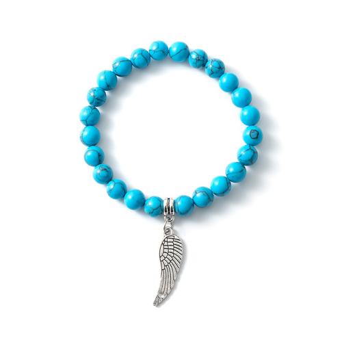 Fashion Turquoise Bracelets Zinc Alloy with turquoise Unisex Sold By PC