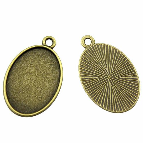 Zinc Alloy Pendant Cabochon Setting plated DIY Sold By PC