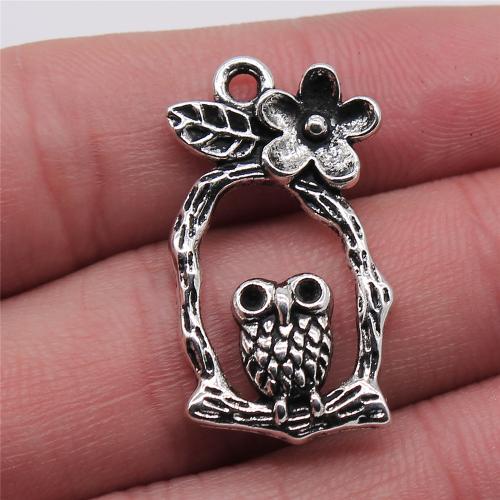 Zinc Alloy Animal Pendler, antik sølv farve forgyldt, du kan DIY, 17x31mm, Solgt af PC