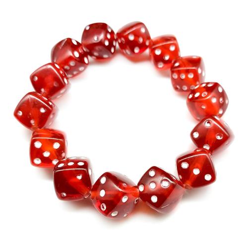 Resin Bracelet with Zinc Alloy handmade Unisex Length Approx 7.5 Inch Sold By PC