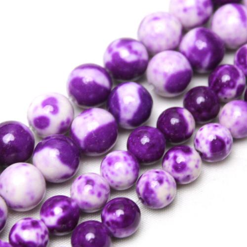 Rain Flower Stone Beads Round polished DIY Sold By Strand