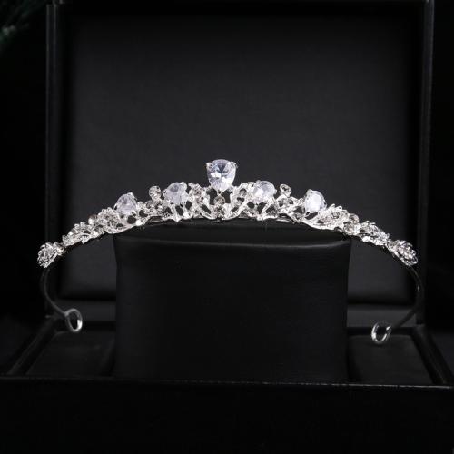 Bridal Tiaras Zinc Alloy Girl & with rhinestone Sold By PC