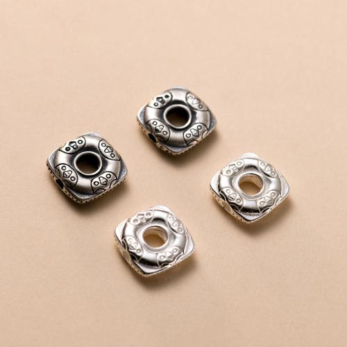 Spacer Koraliki Biżuteria, 925 Srebro, DIY, dostępnych więcej kolorów, 11x3x5mm, otwór:około 3.5mm, sprzedane przez PC