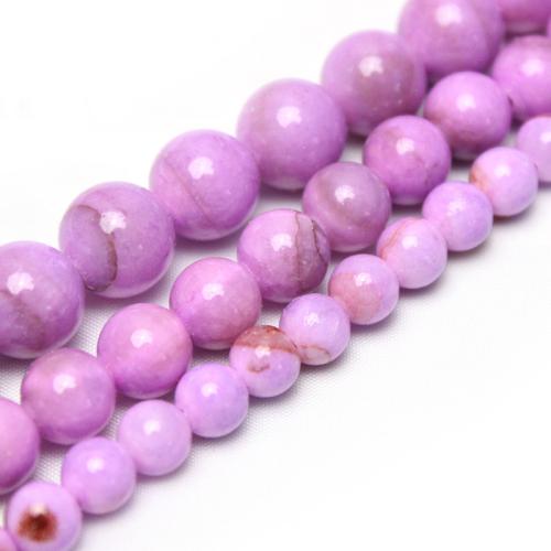 Natural Jade Beads Pale Brown Jade Round polished DIY pink Sold By Strand