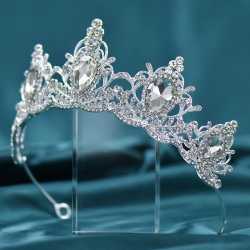 Tiaras, Sinc Alloy, do bridal & le rhinestone, dathanna níos mó le haghaidh rogha, 145x60mm, Díolta De réir PC