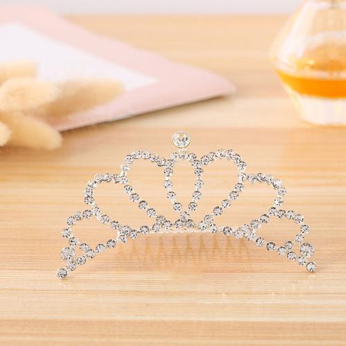 Tiaras, liga de zinco, para noivas & Vario tipos a sua escolha & com strass, vendido por PC