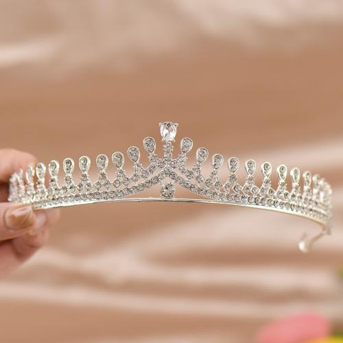 Tiaras, Sinc Alloy, do bridal & le rhinestone, 140x35mm, Díolta De réir PC