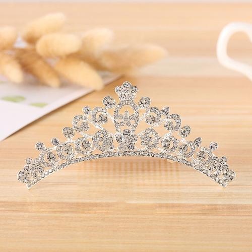 Tiaras, liga de zinco, para noivas & Vario tipos a sua escolha & com strass, vendido por PC