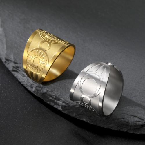 Rozsdamentes acél Finger Ring, 304 rozsdamentes acél, divat ékszerek & egynemű, több színt a választás, Által értékesített PC