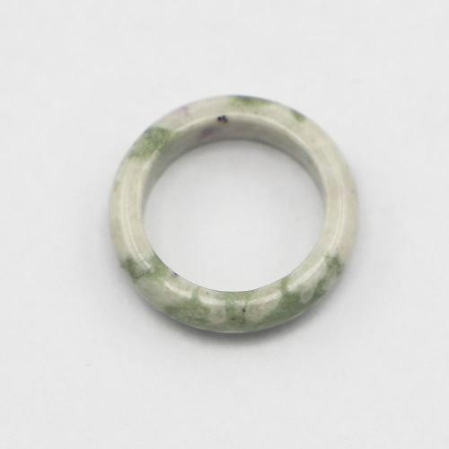 Gemstone Finger Ring, Donut, unisex, 6mm, Méid:8, Díolta De réir PC