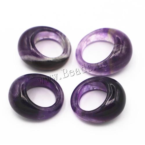 Natural Bague Quartz, améthyste, unisexe & normes différentes pour le choix, violet, Width:30-34mm thickness;15mm, Vendu par PC