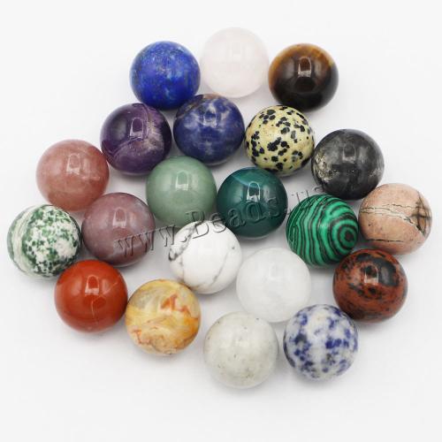 Gemstone Jewelry Beads Natural Stone Round DIY & no hole 20mm Sold By PC